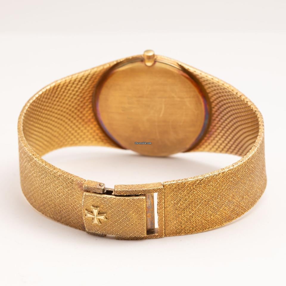 Vacheron Constantin Vintage 18K Yellow Gold Case & Bracelet Champagne Dial