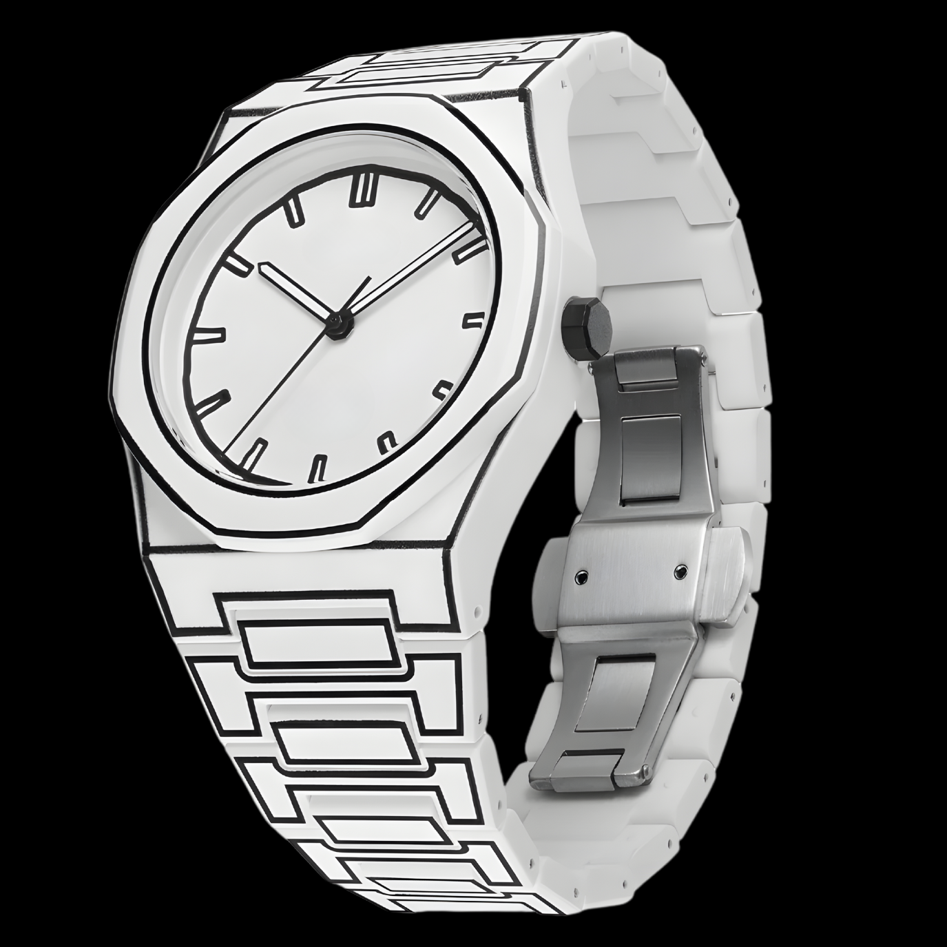 EQUES SKETCH WHITE WATCH