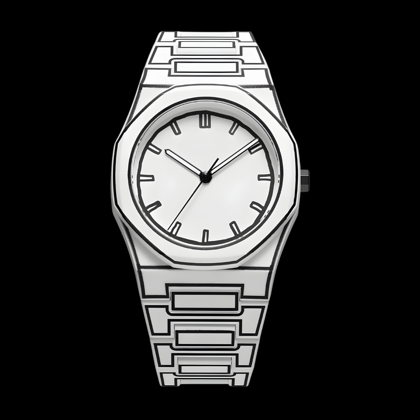 EQUES SKETCH WHITE WATCH