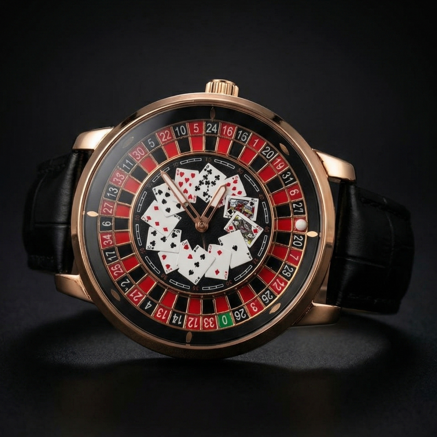 Casino Poker Gold Black S| Gyro Watch