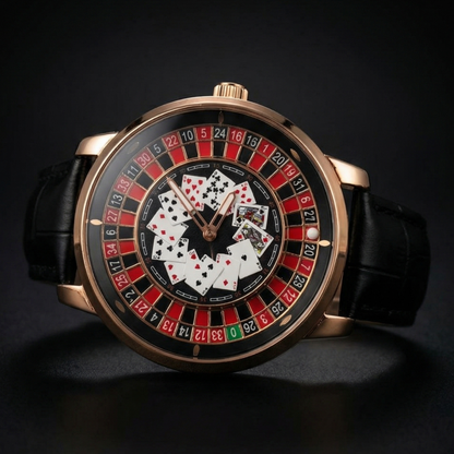 Casino Poker Gold Black S| Gyro Watch