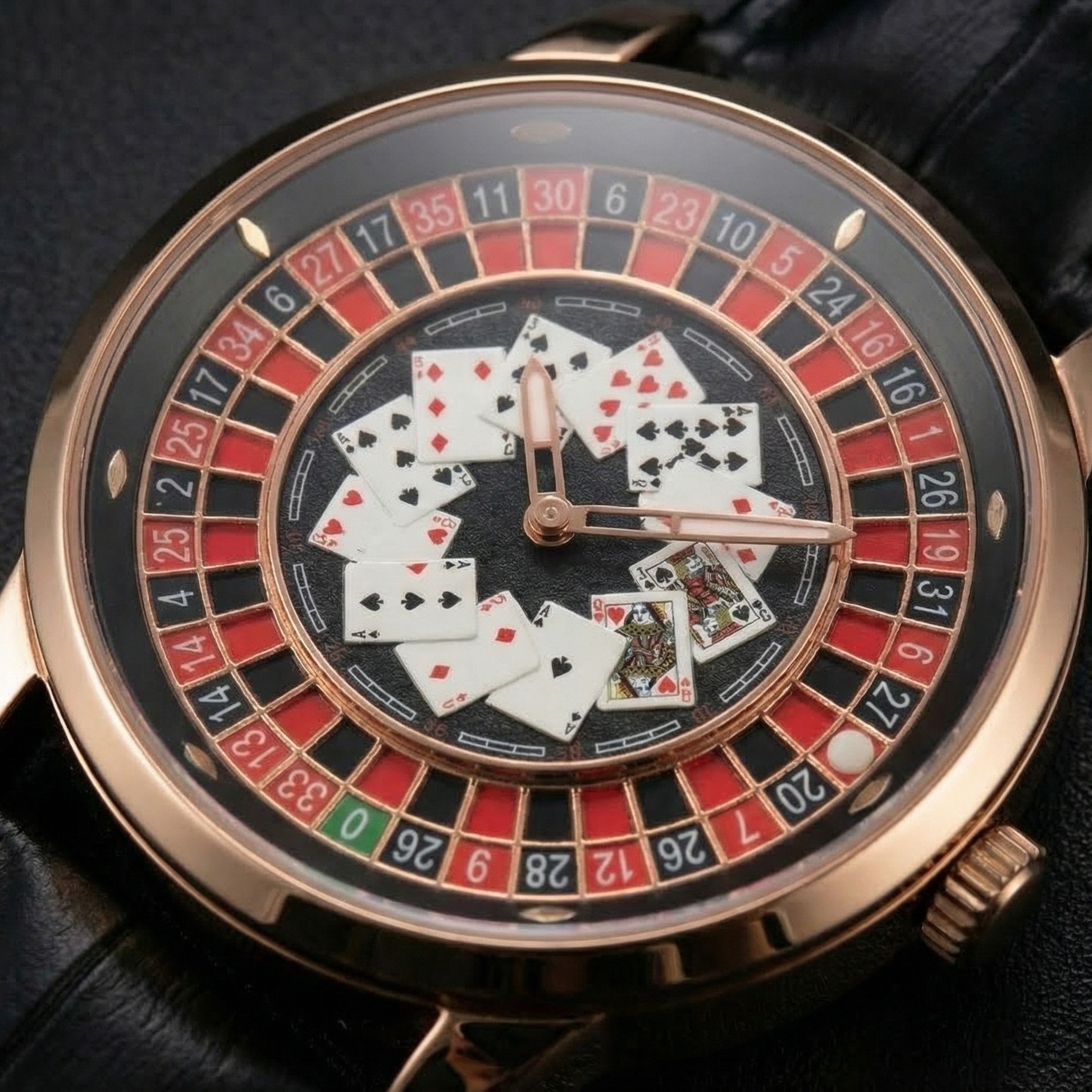 Casino Poker Gold Black S| Gyro Watch