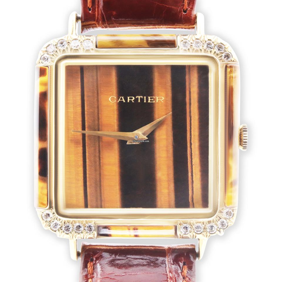 ⌚ Cartier Tank Divan Tiger's Eye Diamond
