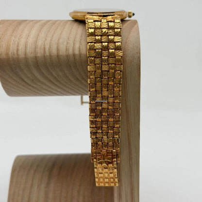 Vintage Skeletonized Diamond-Set Mechanical Dress Watch