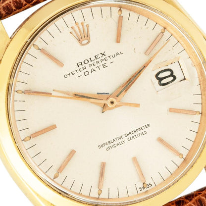 ⌚ Rolex Oyster Perpetual Date Ref. 1500 (Yellow Gold, 34mm)