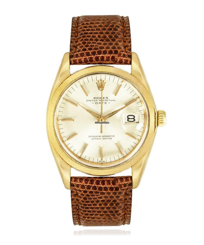 ⌚ Rolex Oyster Perpetual Date Ref. 1500 (Yellow Gold, 34mm)