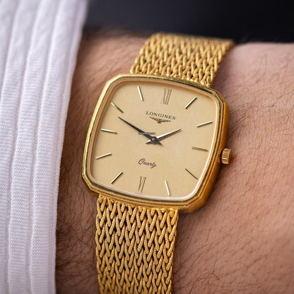 Longines Vintage Quartz Gold-Tone Dress Watch