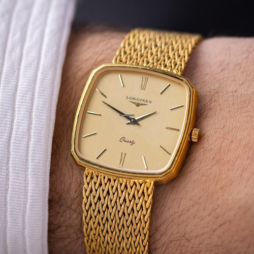 Longines Vintage Quartz Gold-Tone Dress Watch