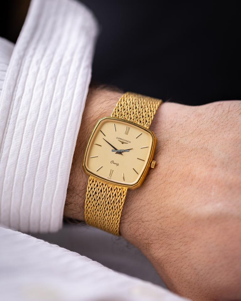 Longines Vintage Quartz Gold-Tone Dress Watch