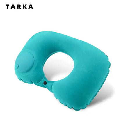 Ice Silk Inflatable U-shaped Pillow
