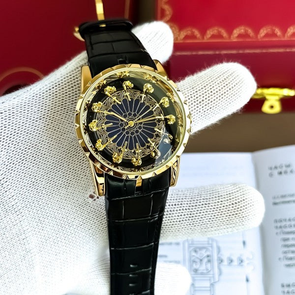 ROGGER DUBUIES GOLD BLUE WITH OG BOX Urban Classics Store