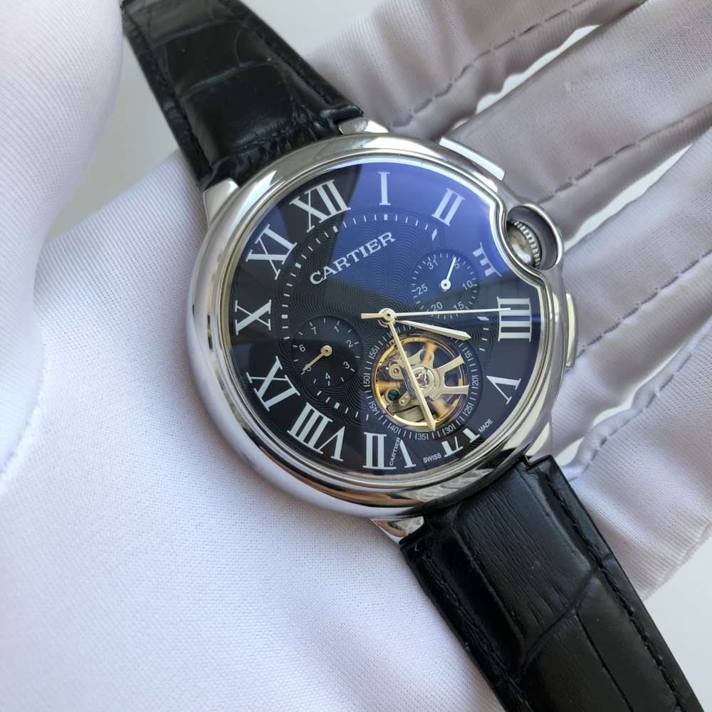 Cartier Ballon Bleu de Cartier Tourbillon Steel Black