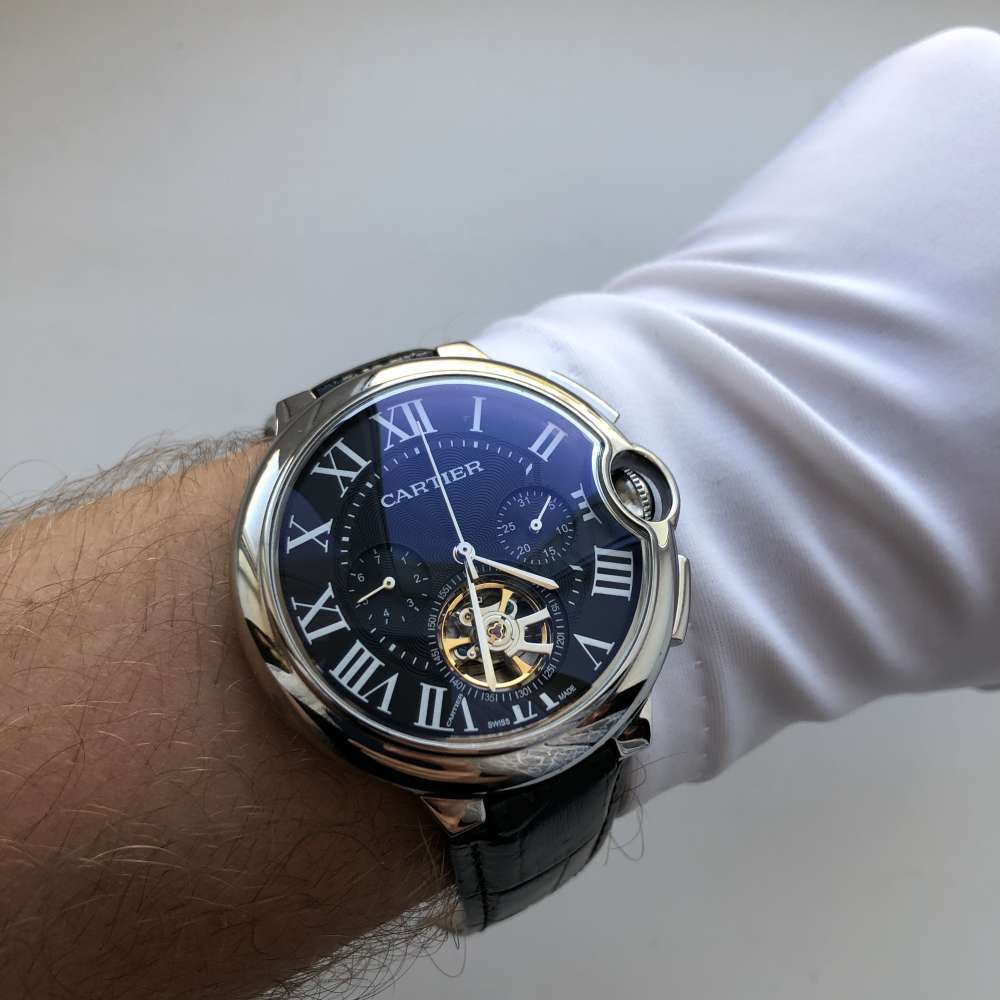 Cartier Ballon Bleu de Cartier Tourbillon Steel Black