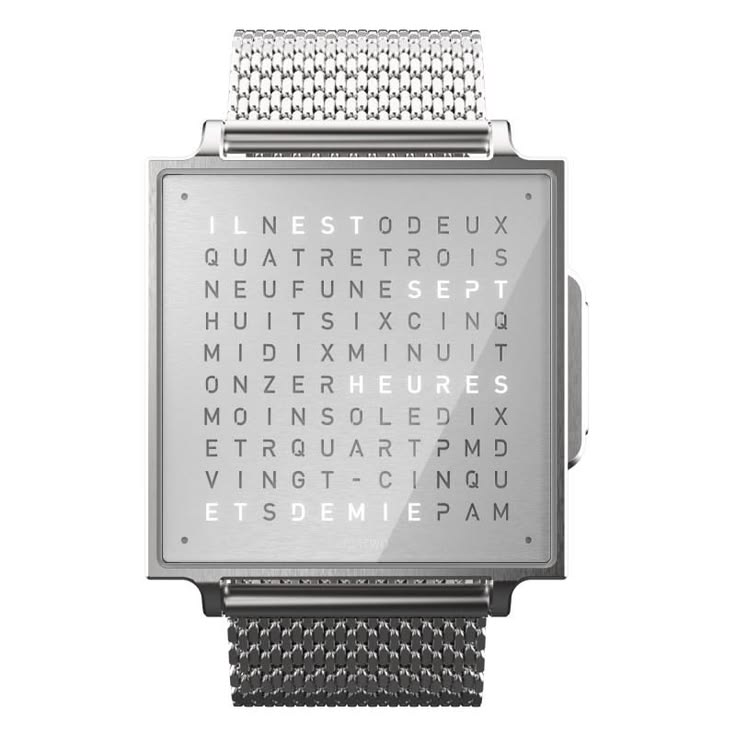 Numberical Fine Steel Milanaise Strap English Watch