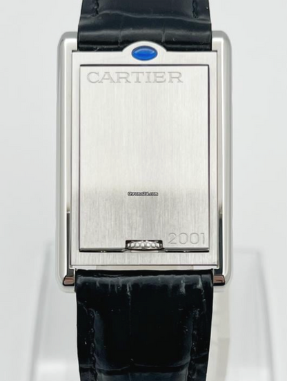 ⏳Time-limited Special⌛ Rare Vintage 90s Two-Tone Cartier Tank Reverso Quartz Watch
