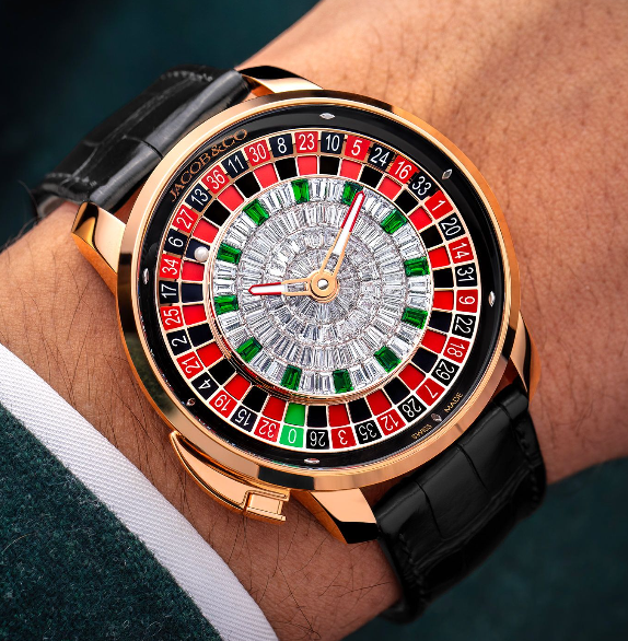 Casino Tourbillon ROSE GOLD BAGUETTE | Jacob & Co.