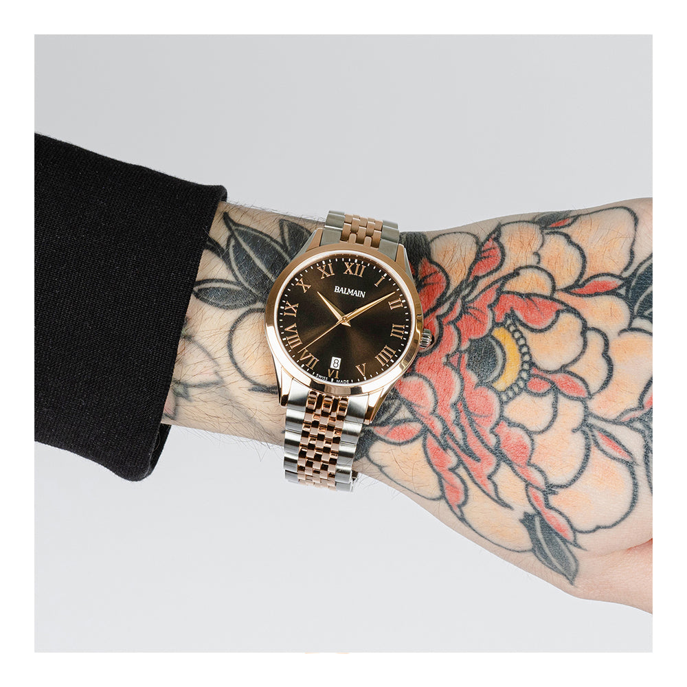 Balmain Men CLASSIC R Brown Analog Watch SKU-ID B41083152