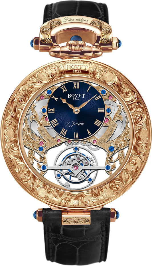 Bovet Fleurier Amadeo Blue Dial 45 mm Manual Winding Watch For Men - 1