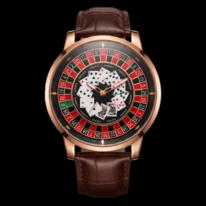 Casino Poker Gold Brown S| Gyro Watch