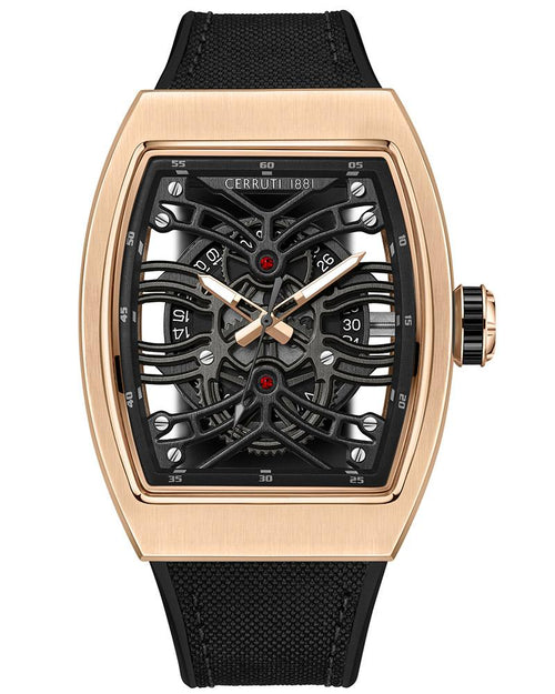 Cerruti Men Fw23 Square Black Watches