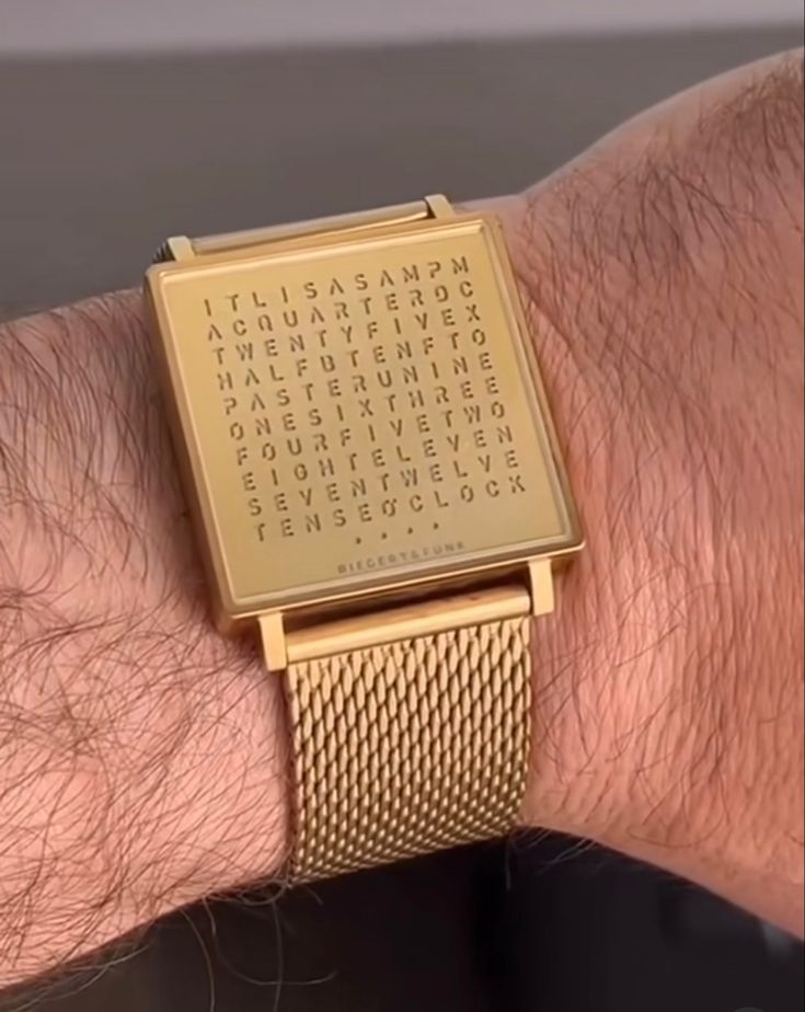 Numberical Fine Steel Milanaise Strap English Watch
