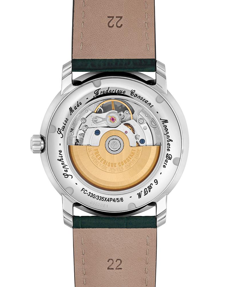 Frederique constant Men Classics heart beat moonphase date Round Green Watches