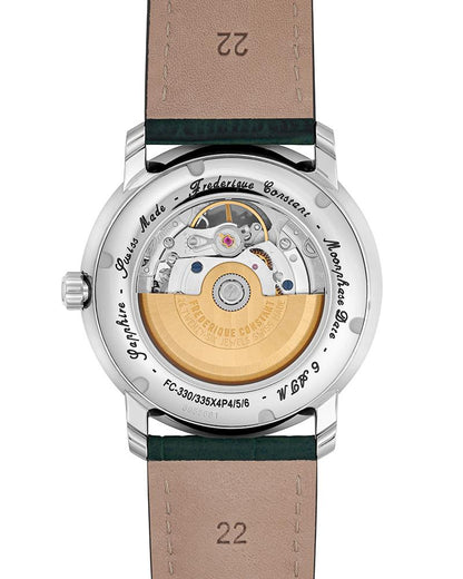 Frederique constant Men Classics heart beat moonphase date Round Green Watches