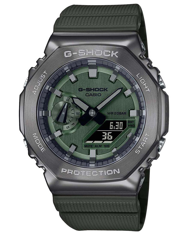 G-Shock Men G-Shock Round Green Watches