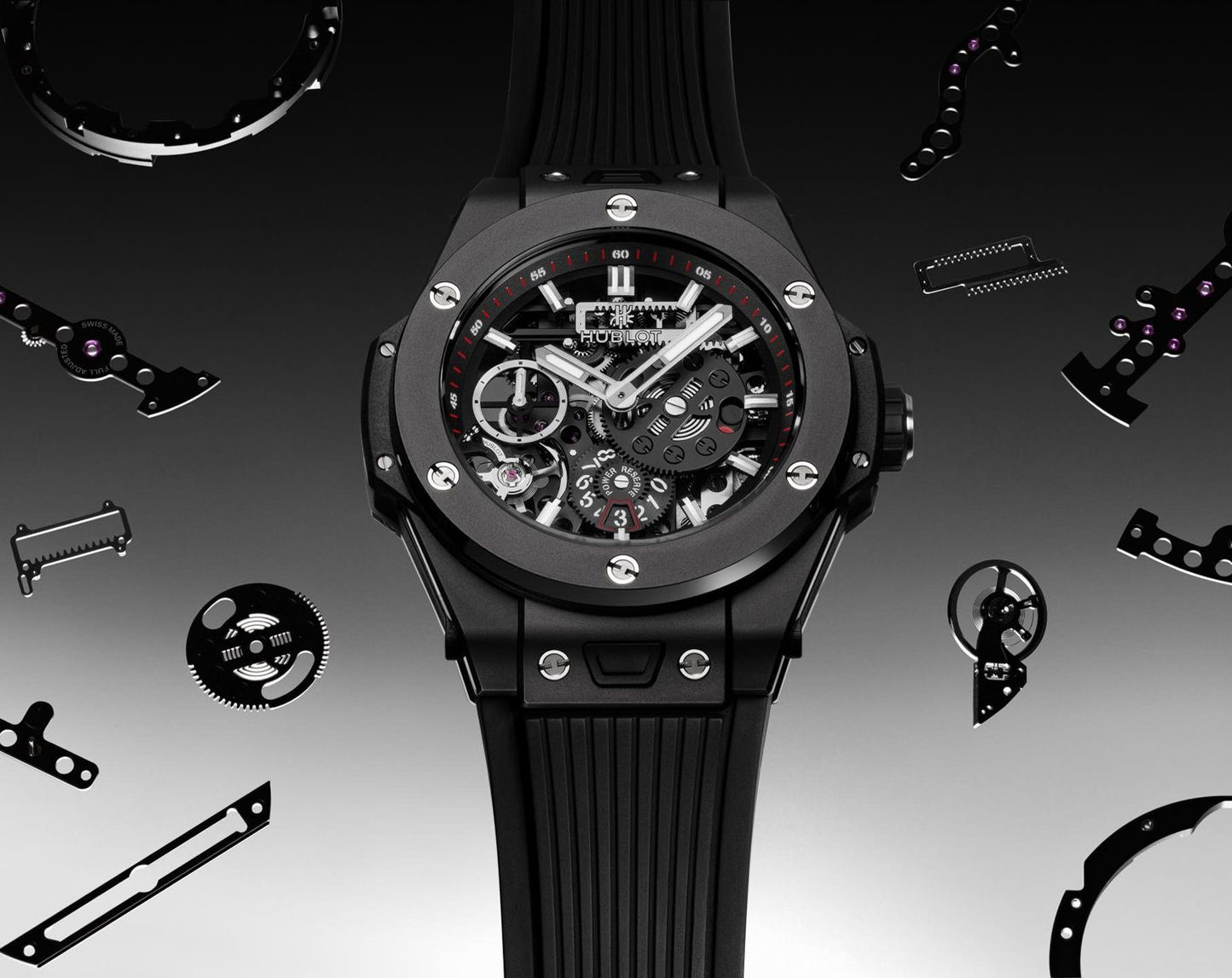 Hublot Big Bang Meca-10 Skeleton Dial 45 mm Manual Winding Watch For Men - 6