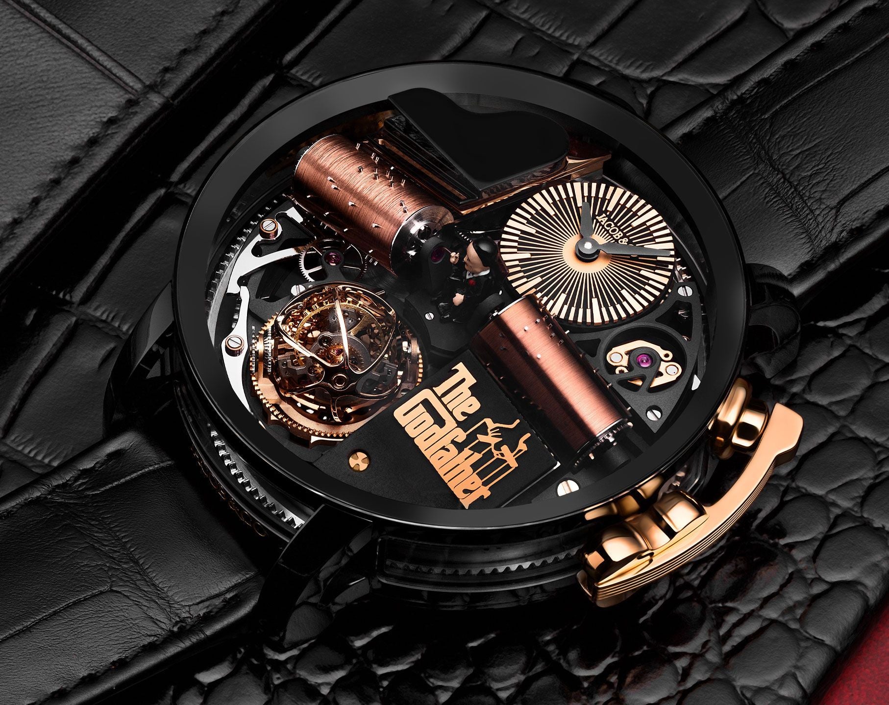 Jacob & Co. Opera Godfather Musical Watch Skeleton Dial 49 mm Manual Winding Watch For Men - 4