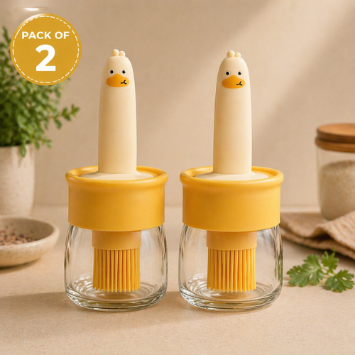Premium Oil Dispenser Bottle with Silicone Brush