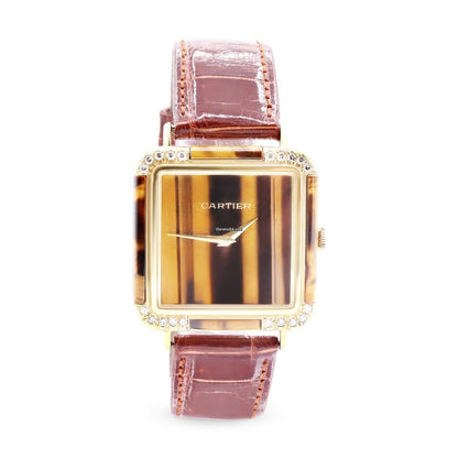 ⌚ Cartier Tank Divan Tiger's Eye Diamond