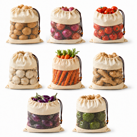 Activ Life - Cotton Vegetable Storage Bags