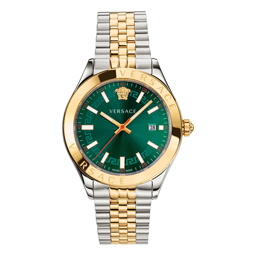 Versace Men Round Green Watches