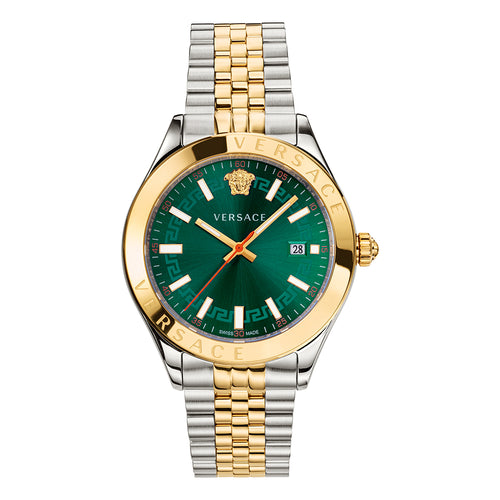 Versace Men Round Green Watches