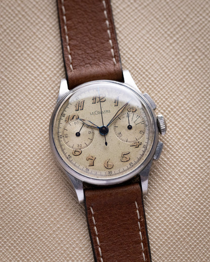 Vintage Jaeger - LeCoultre Chronograph, Bi - Compax, Large Breguet Arabic Numerals, Original Radium Dial, Ref. 5184, Cal. 285 - DuMarko